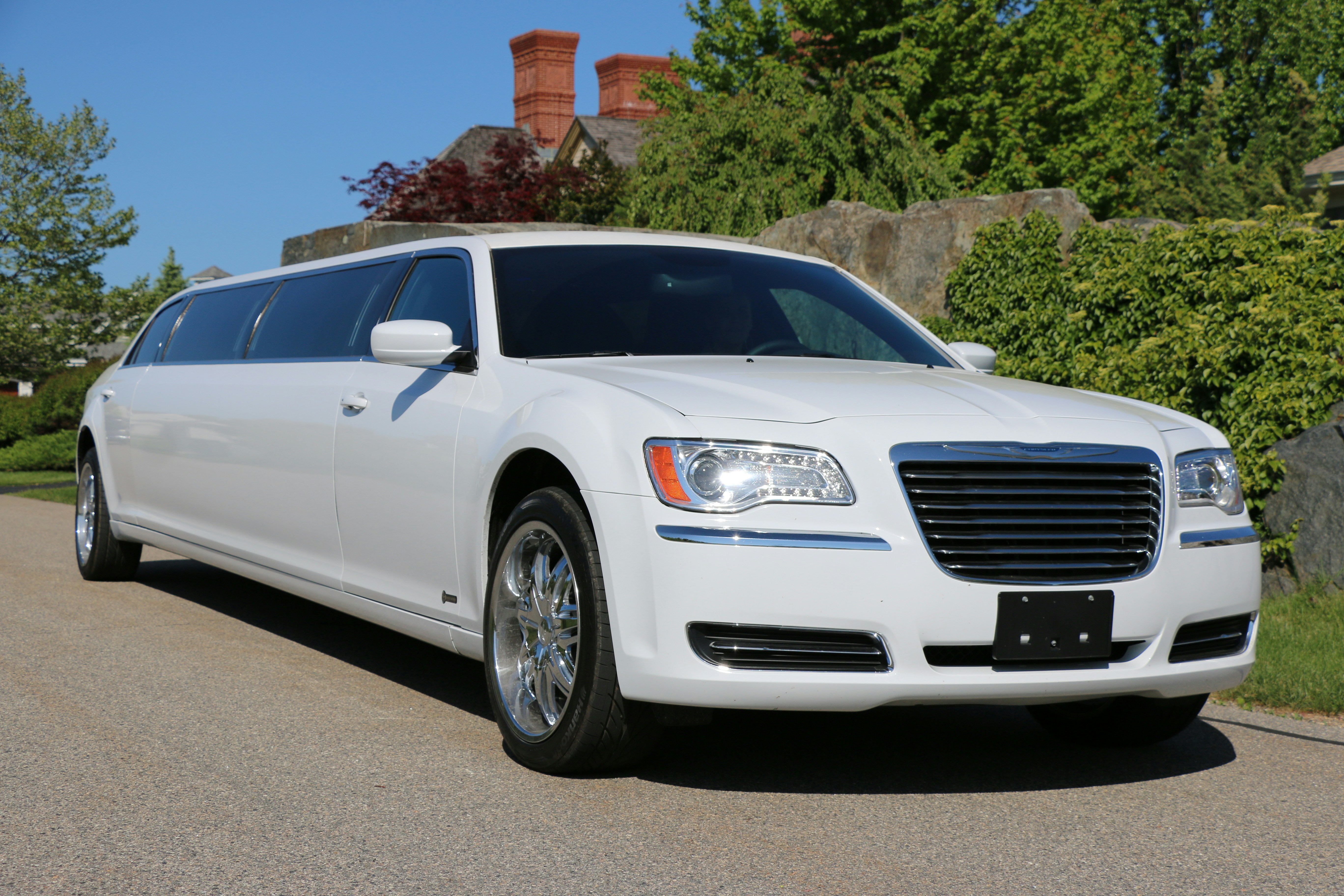 Schwarze Stretchlimousine